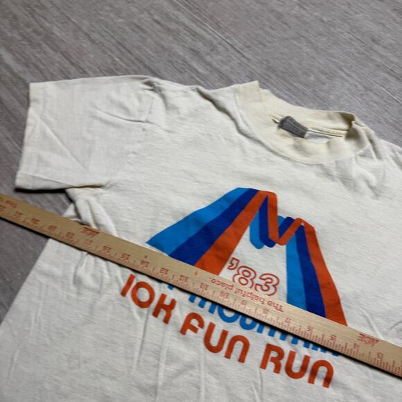 Vintage 1984 Olympics Budweiser Shirt Any Mountain 80s 10K Fun Run Tee Mens M - Picture 6 of 7